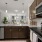 open kitchen counter facing living room
